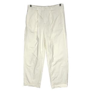 Free People Lightweight Cream Pants Pleated Womens 8 Preppy Dressy Boho Chic